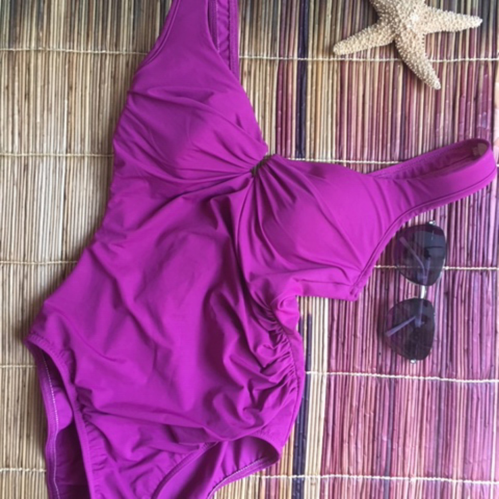 Land's End Regular Keyhole One Piece Slender Suit 